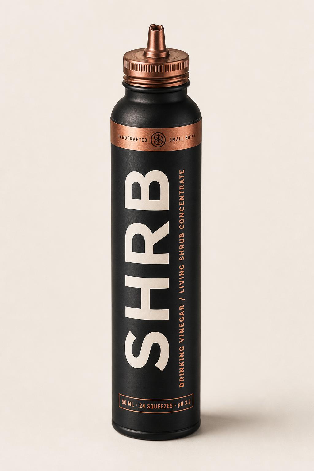 SHRB matte black squeeze tube with oxidized copper cap